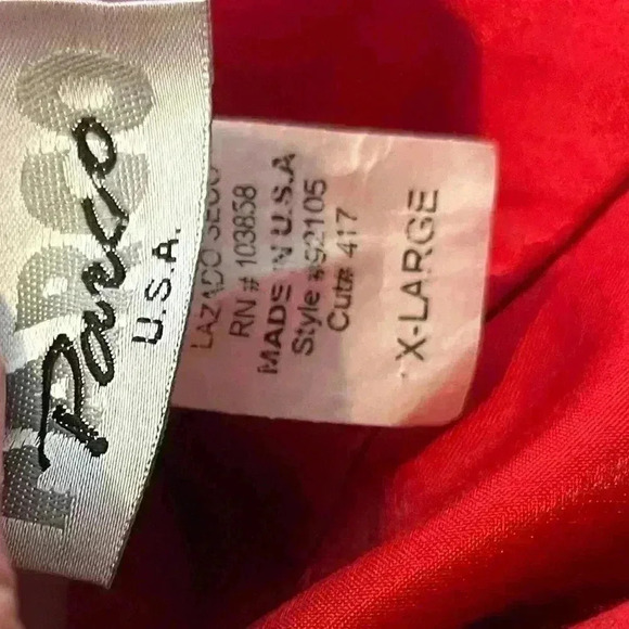 Vintage 90s Iridescent Red Prom Dress Size XL Embellished Empire Waist NEW - Picture 13 of 16